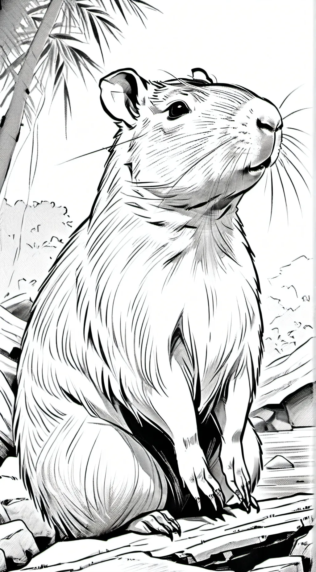 ai character: ◇◇CAPYBARA◇◇ background