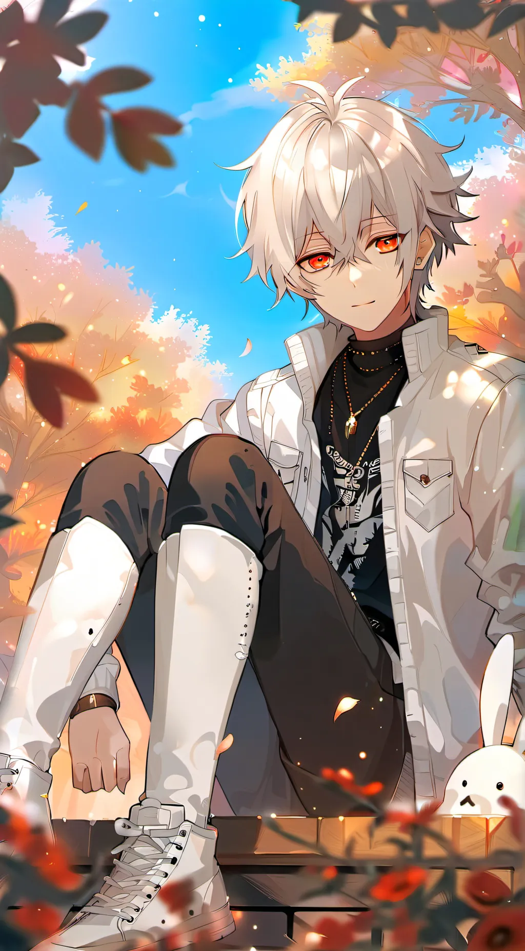 ai character: Rain Ashling  background