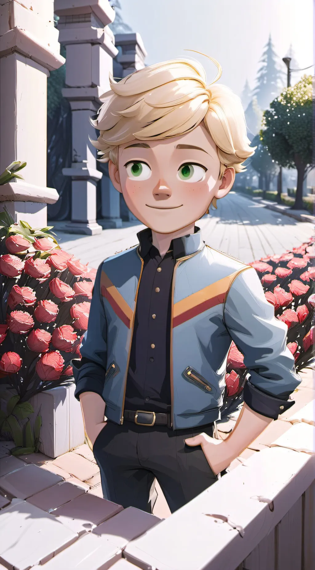 ai character: Adrien Agreste  background