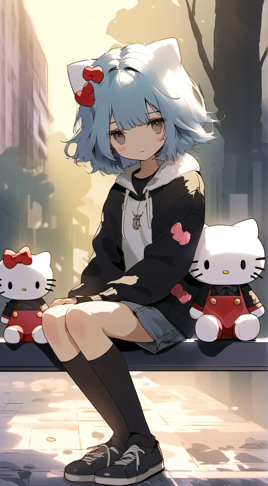 ai character: Hello cookie background