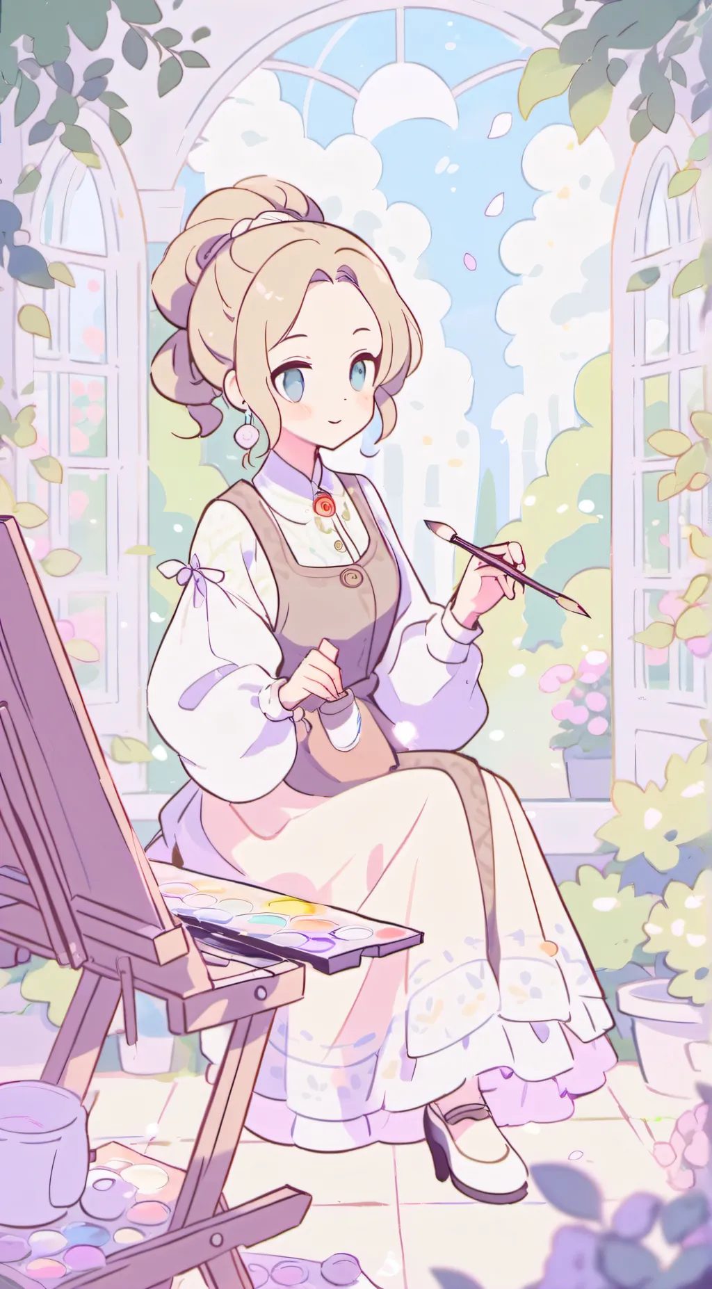 ai character: Star background