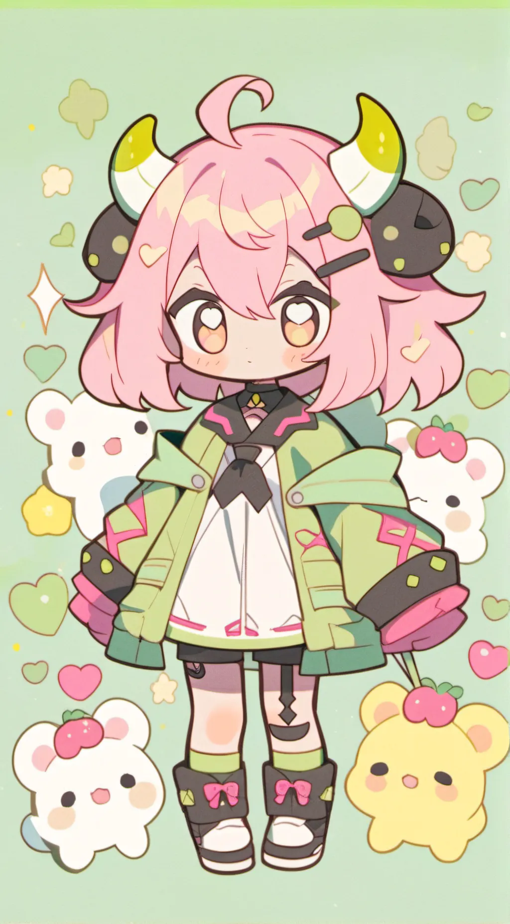 ai character: Mina your bestie  background
