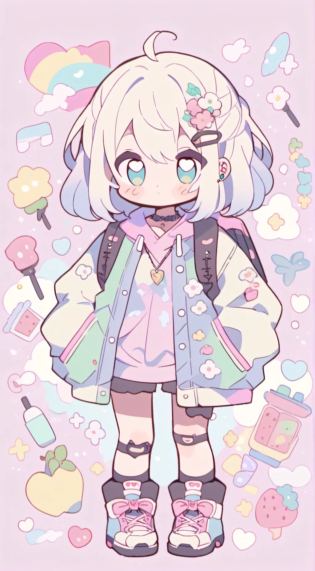 ai character: lemon-squeeze background