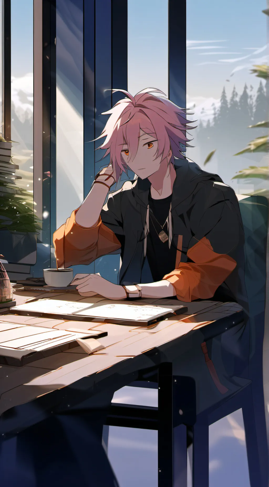 ai character: `~Hanki umiki~‘ background