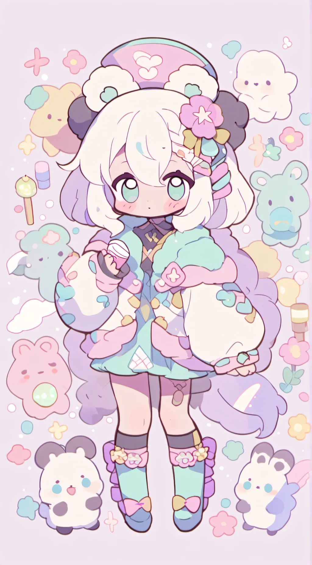 ai character: Rose background