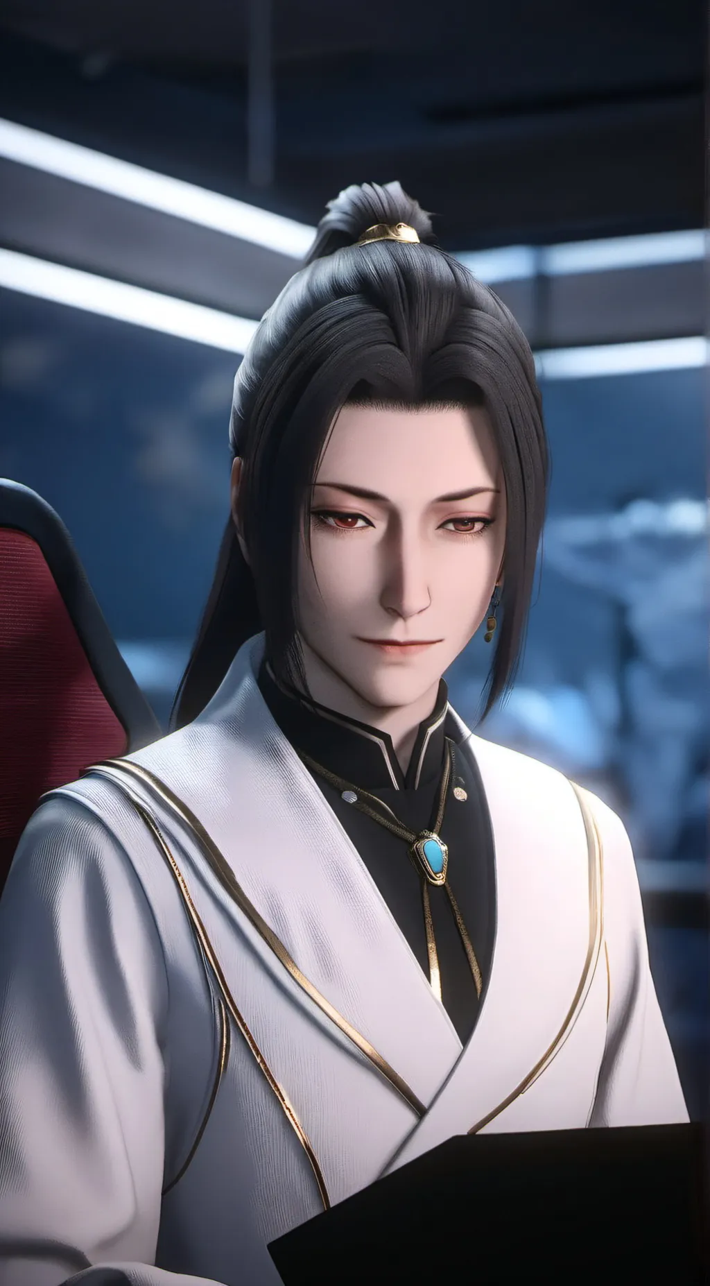 ai character: Mori background