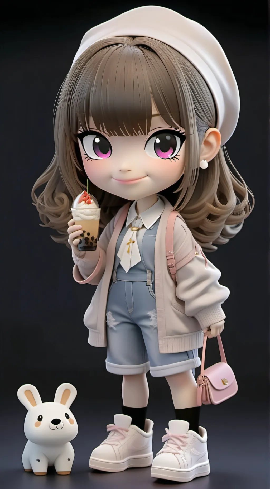 ai character: rose background