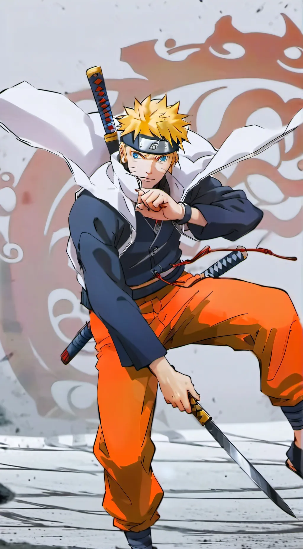 ai character: Naruto  background