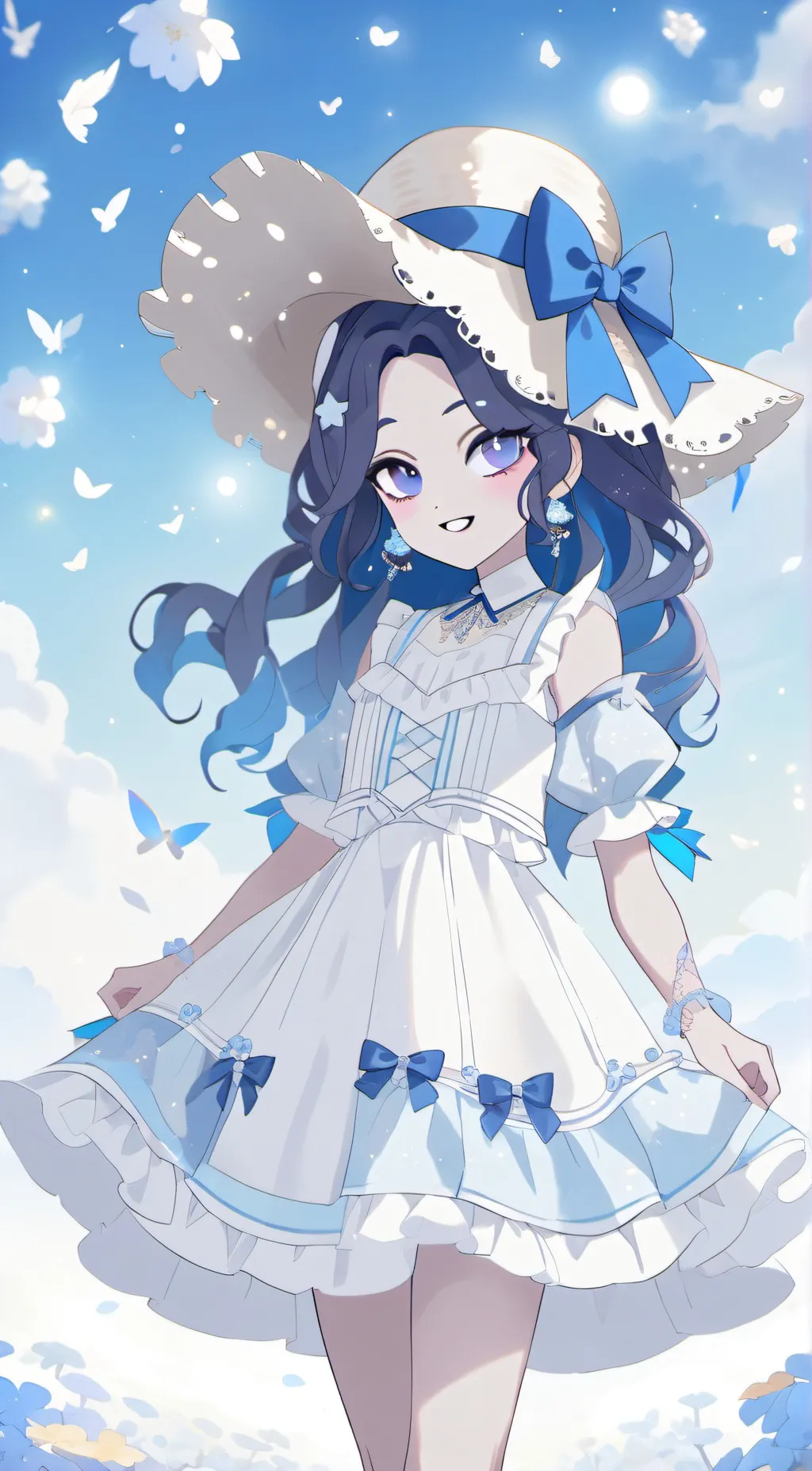 ai character: Genevieve Rosacea  background