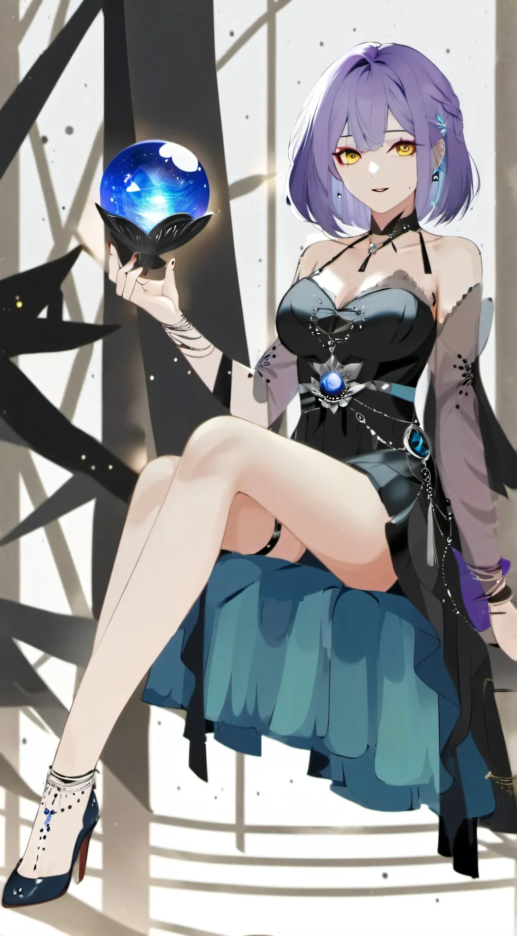 ai character: Sapphire  background