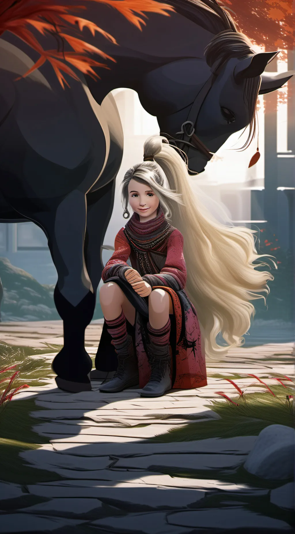 ai character: Maggie  background