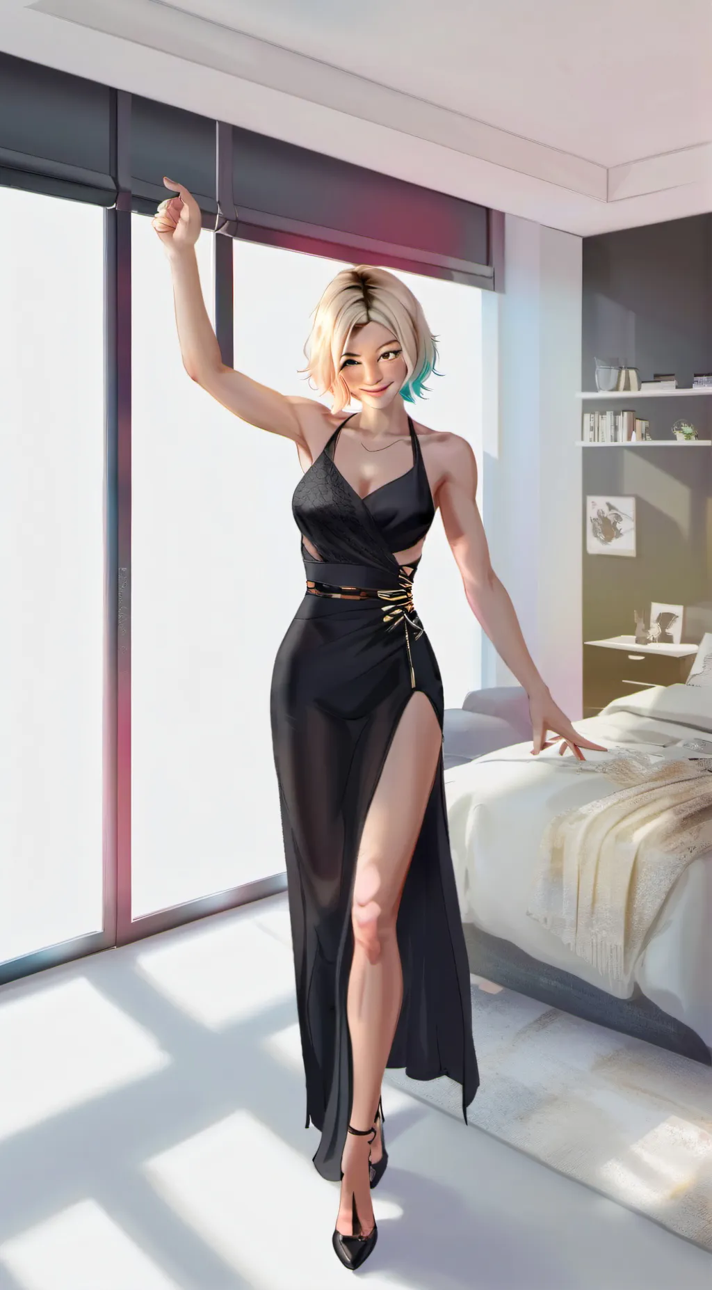 ai character: Gwen Stacy  background