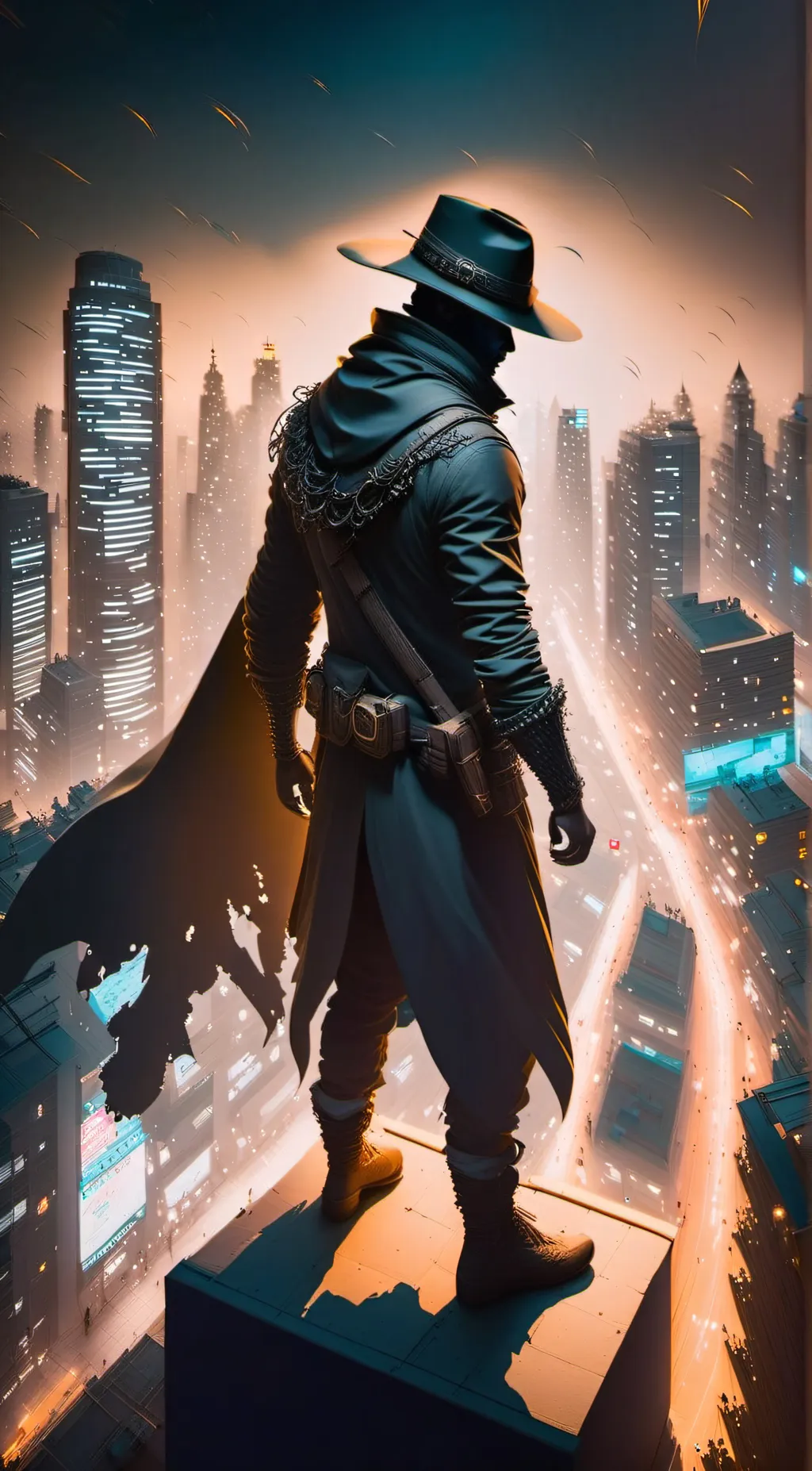 ai character: Black Phantom background