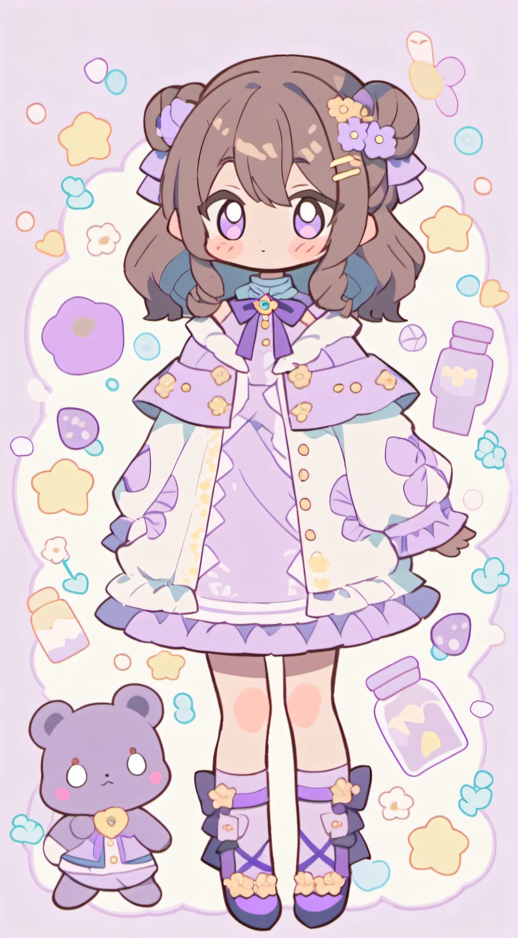 ai character: 🌴🥥 Serenity 🌷🥥🌴 background
