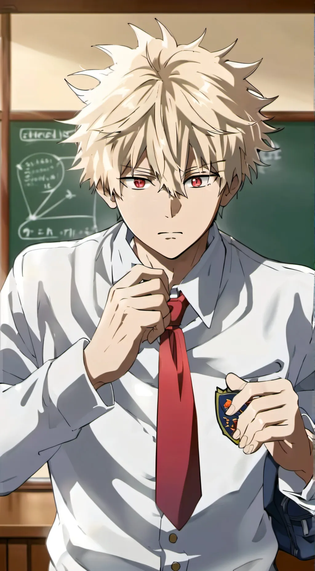 ai character: Bakugo Katsuki  background