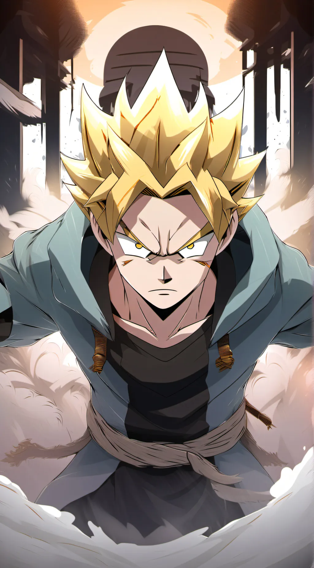 ai character: goku  background