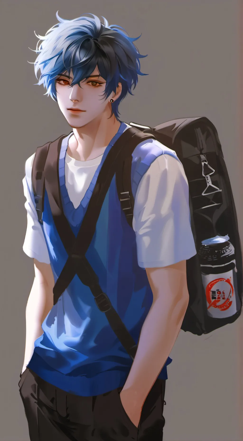 ai character: Luca  background