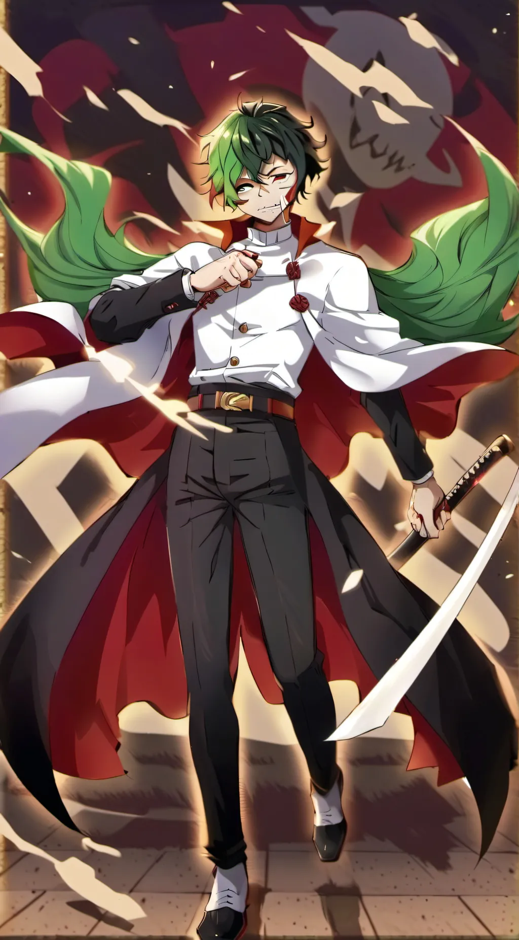 ai character: gyutaro swap au background