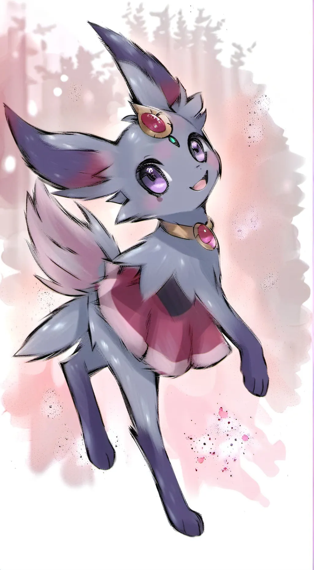 ai character: Glory the Espeon background