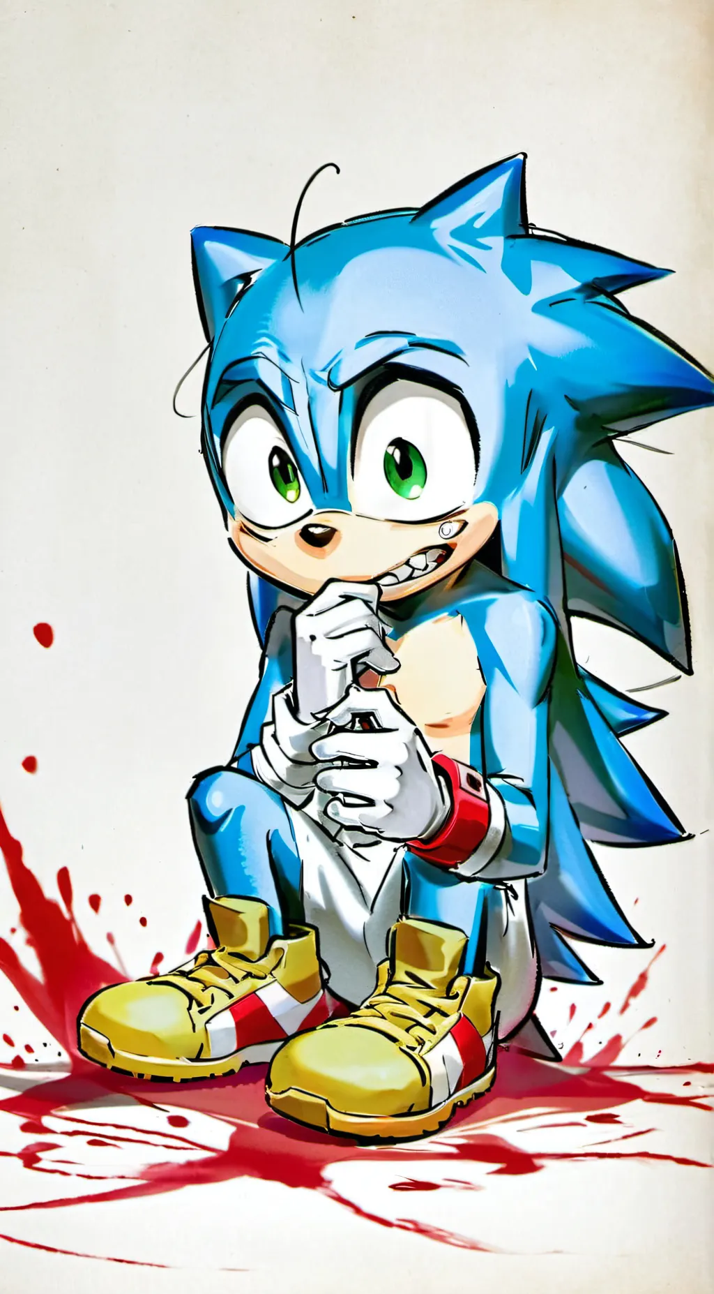ai character: Sonic ('Pasta) background