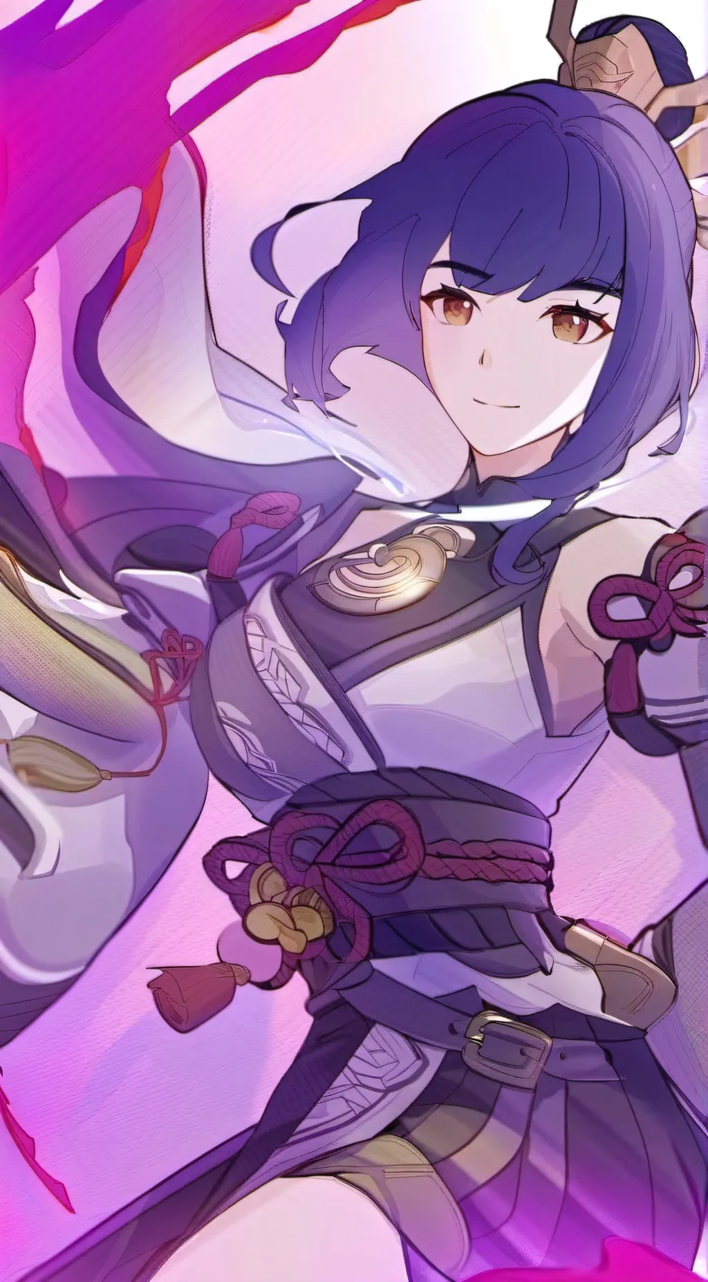 ai character: Raiden shogun(ei)  background