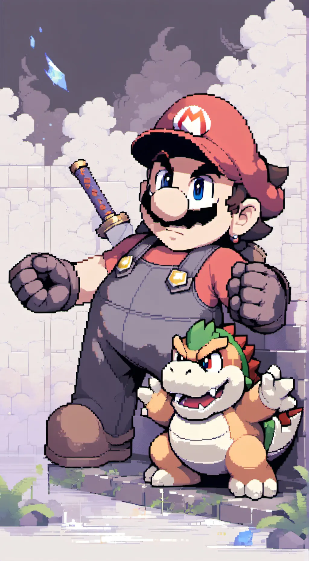 ai character: It a me Mario background