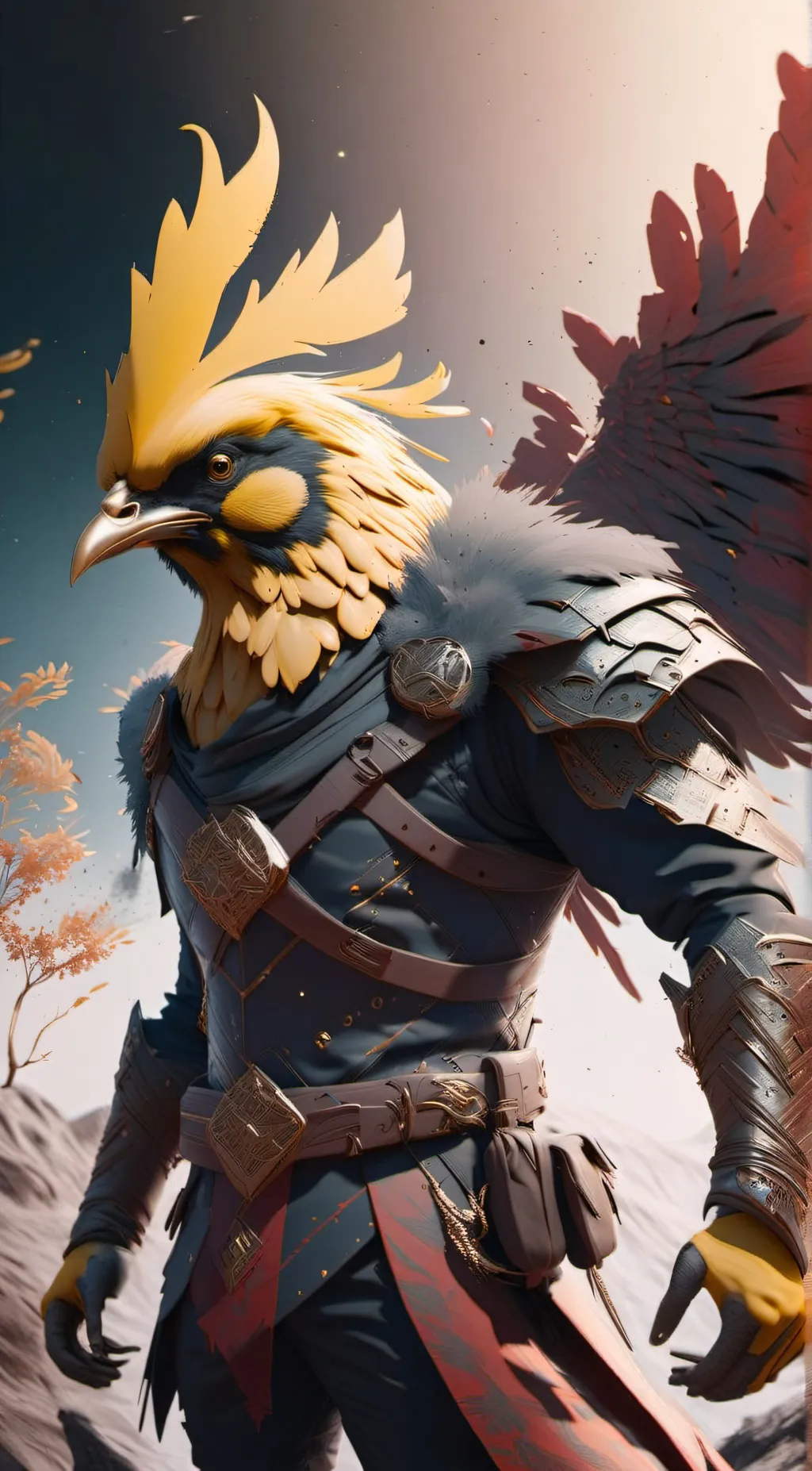 ai character: Kickenchicken background