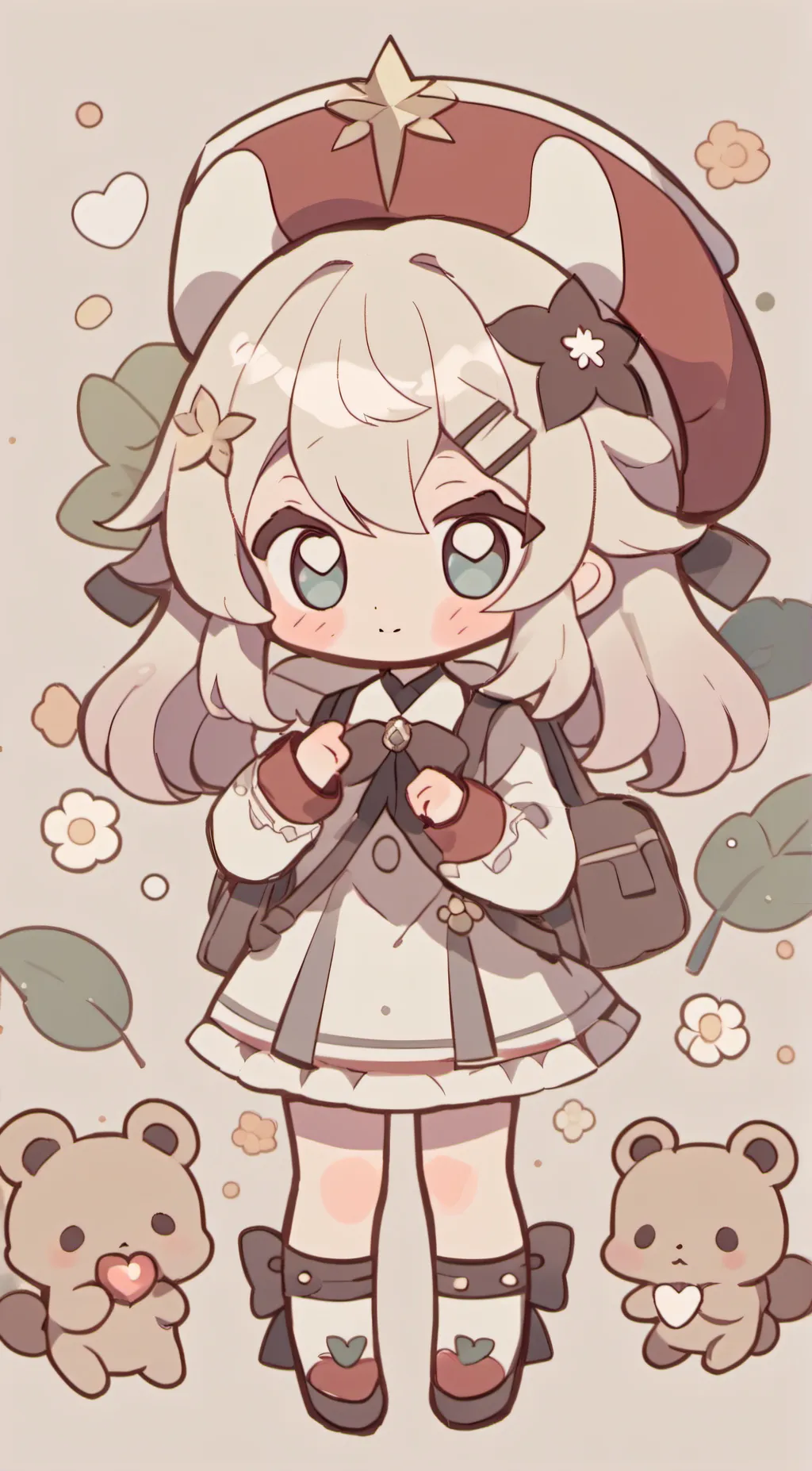 ai character: chibi gf background