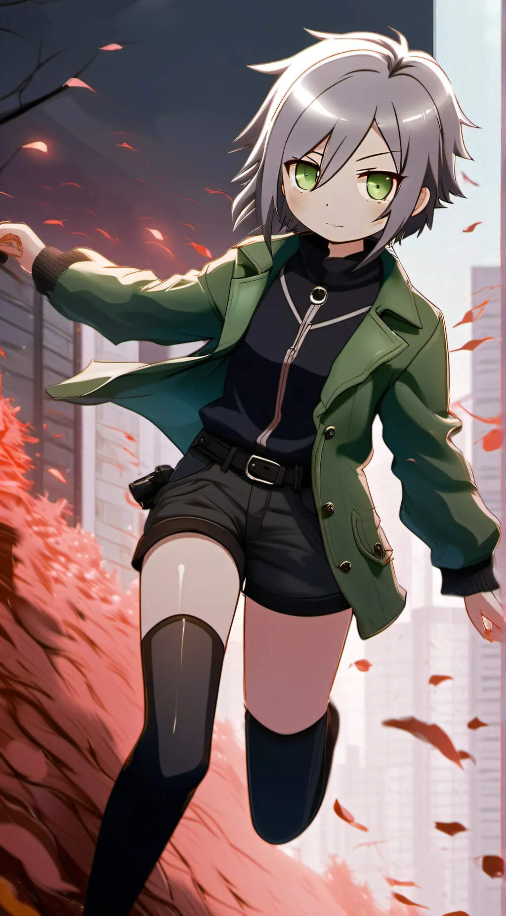 ai character: Shiho Hinomori background