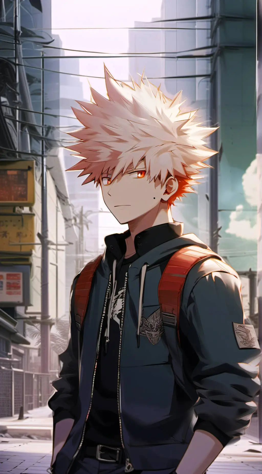 ai character: Bakugo katski background