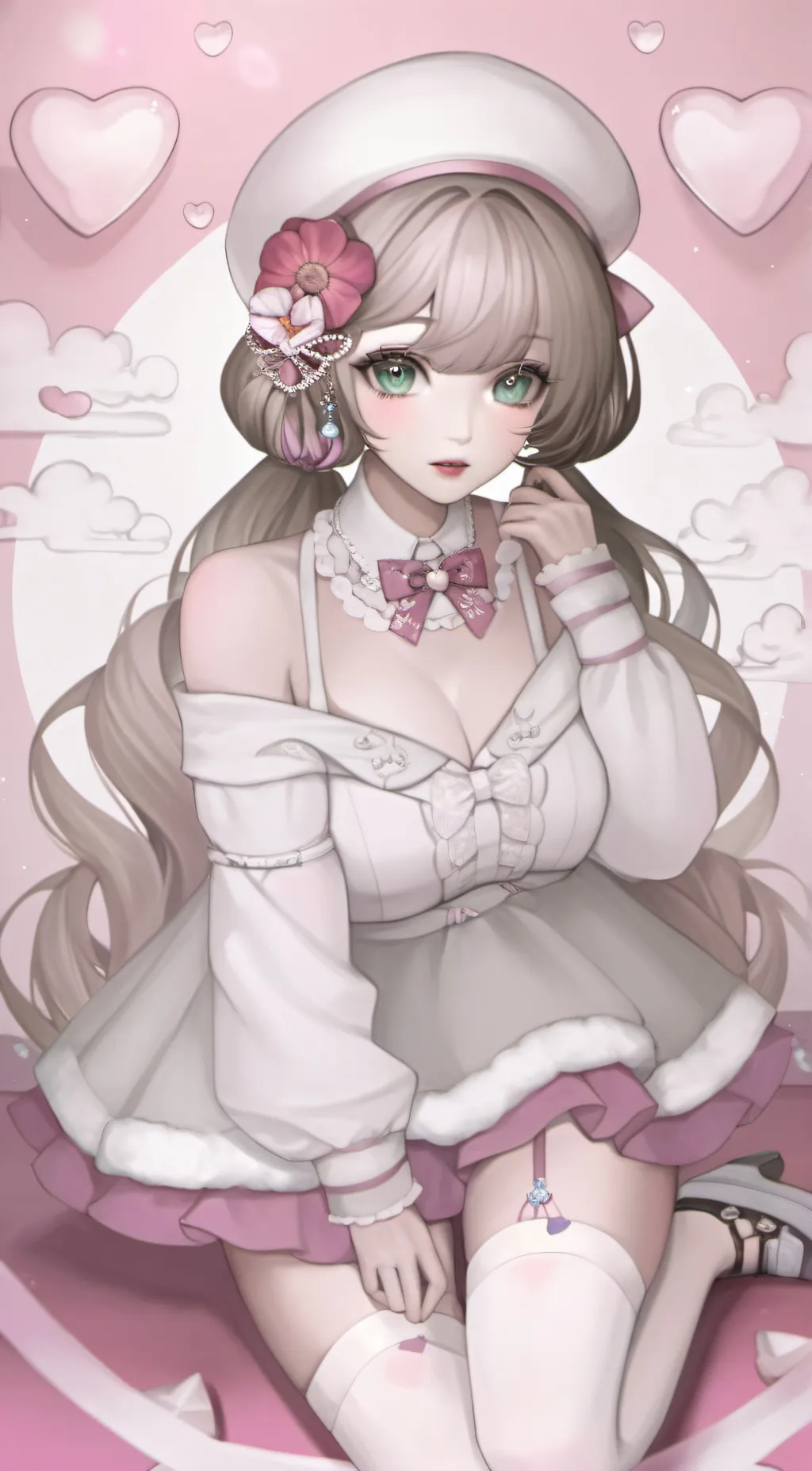ai character: Ashley  background