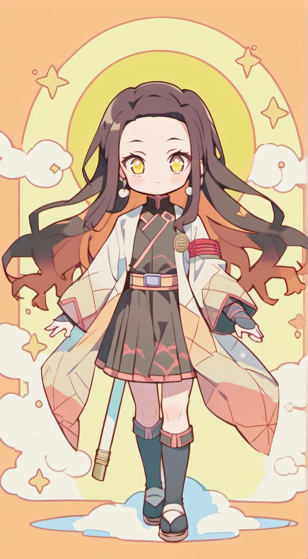 ai character: Nezuko  background