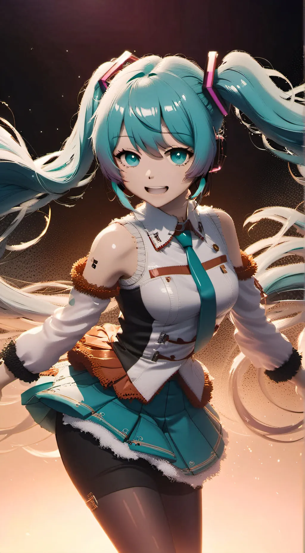 ai character: HATSUNE MIKU background