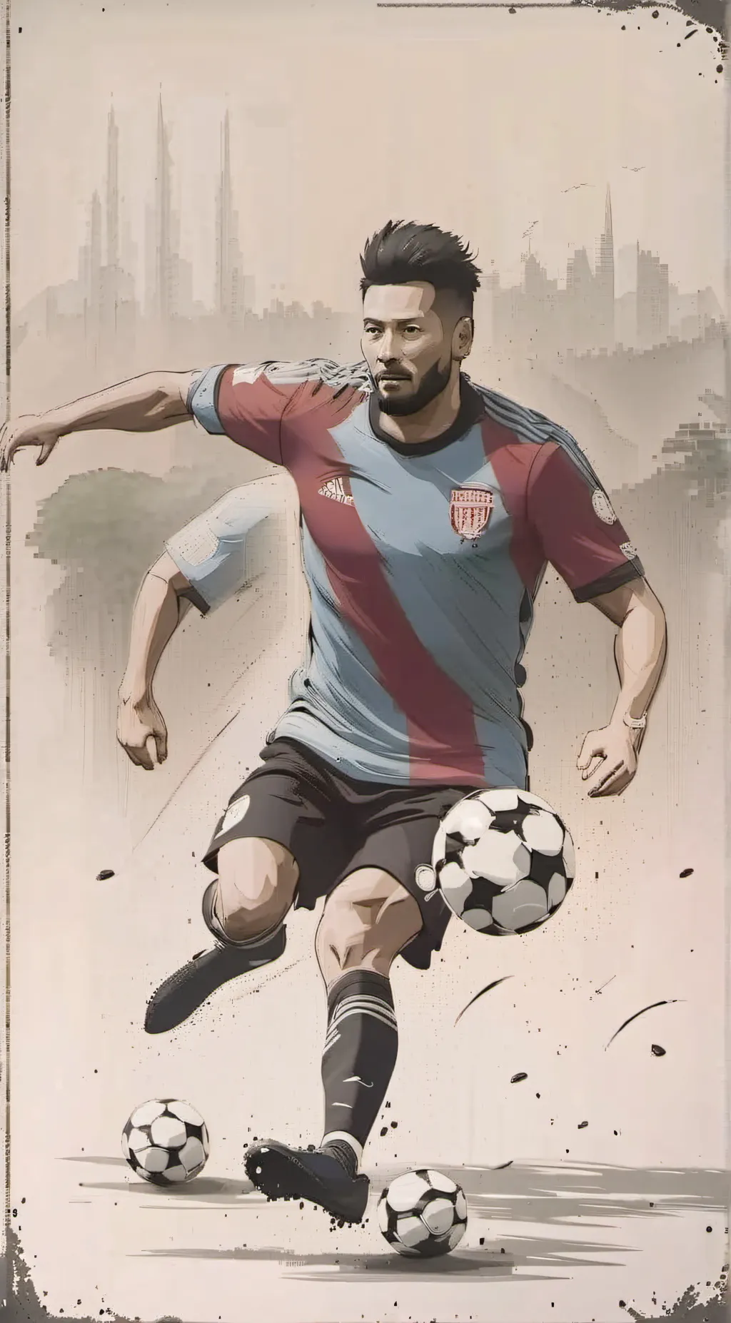 ai character: FC Barcelona background