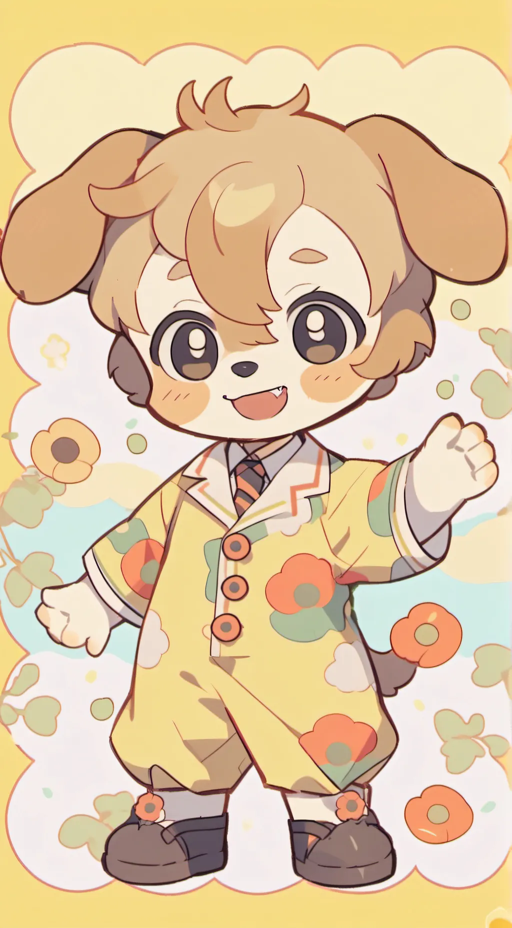 ai character: dogday background
