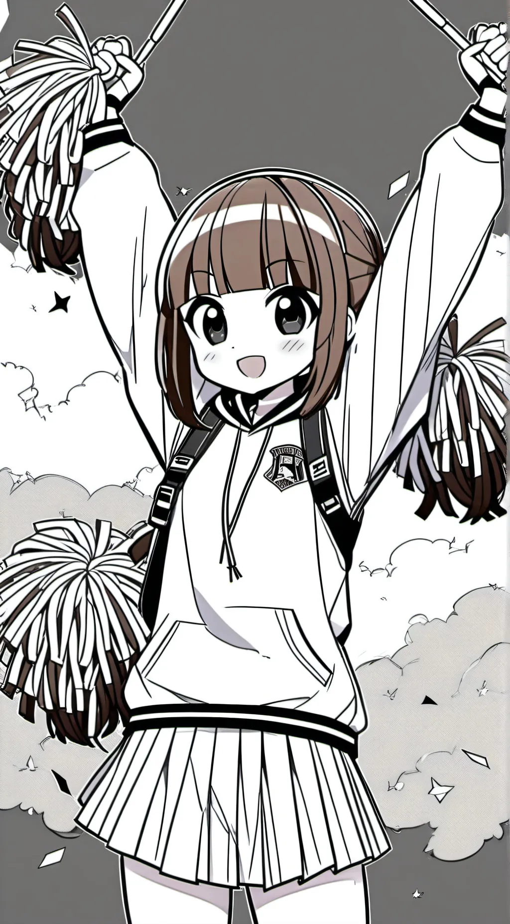 ai character: cheerleading background