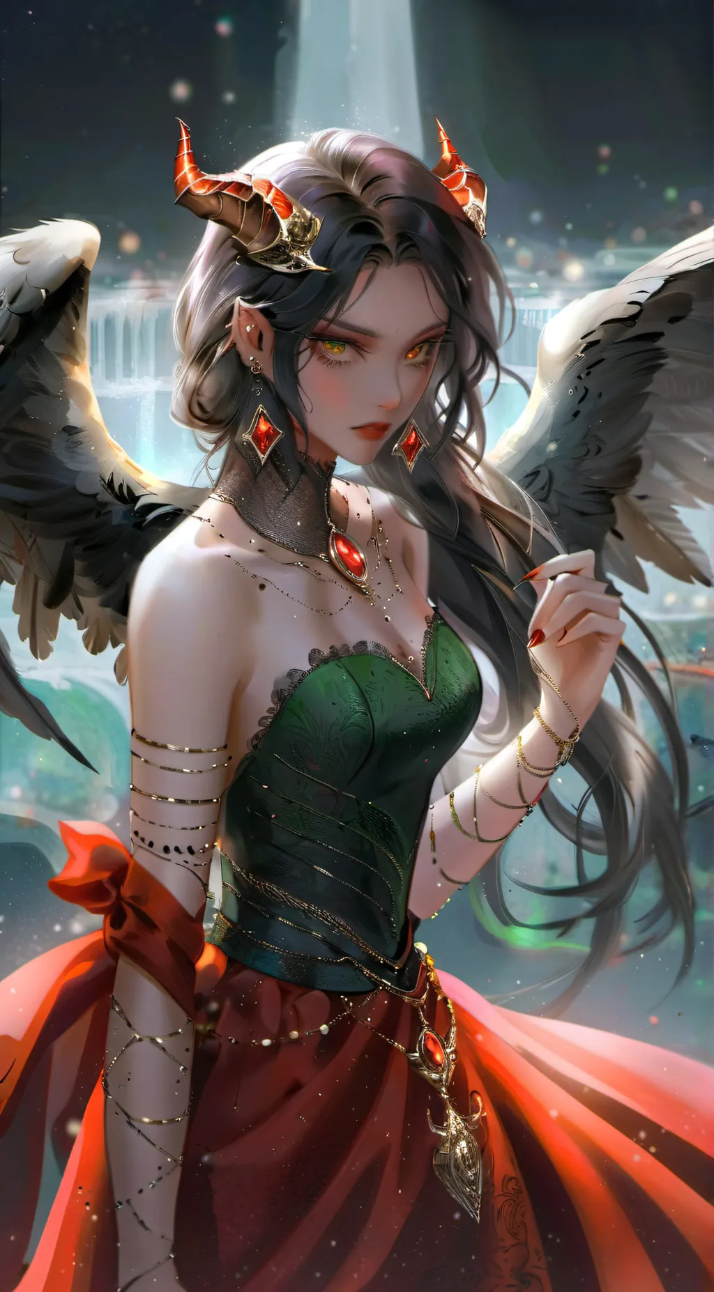 ai character: Princess Leia  background