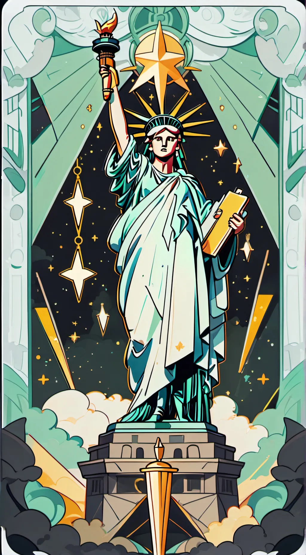 ai character: 🗽 the monkey background