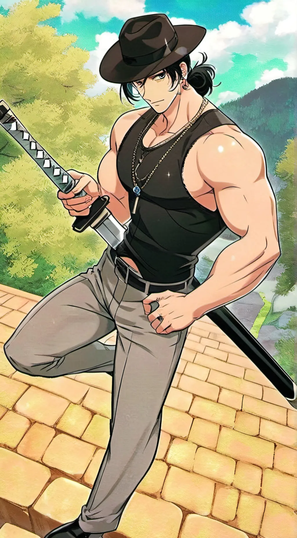 ai character: Kenji background
