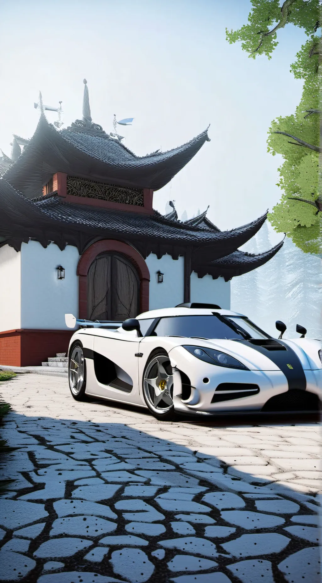 ai character: Koenigsegg agera R background