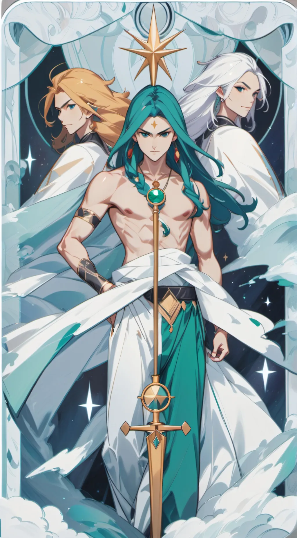 ai character: Brek, Denic, Anu background