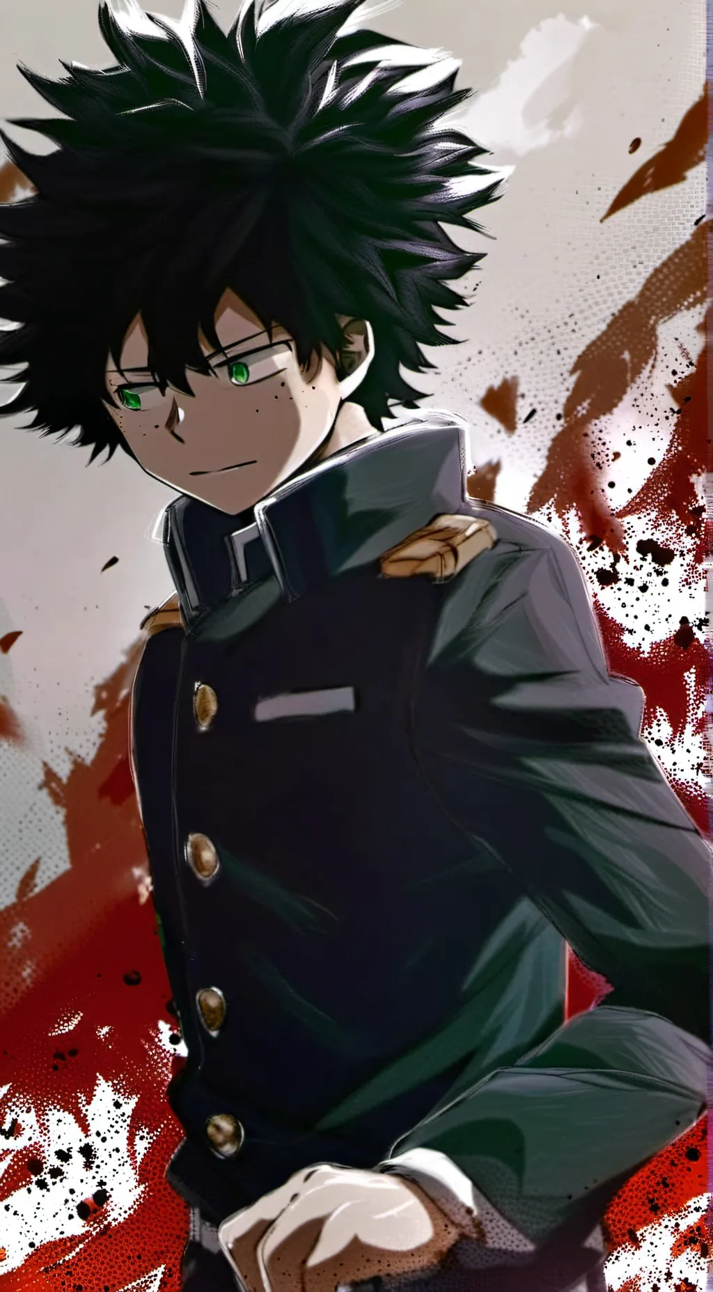 ai character: Izuku  background