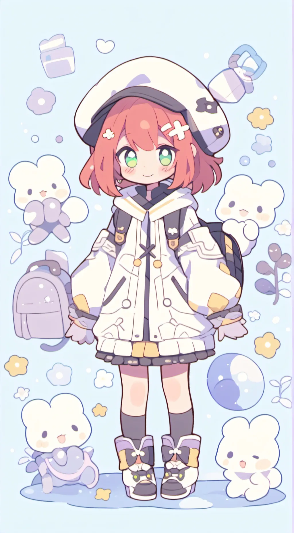 ai character: Sandy background