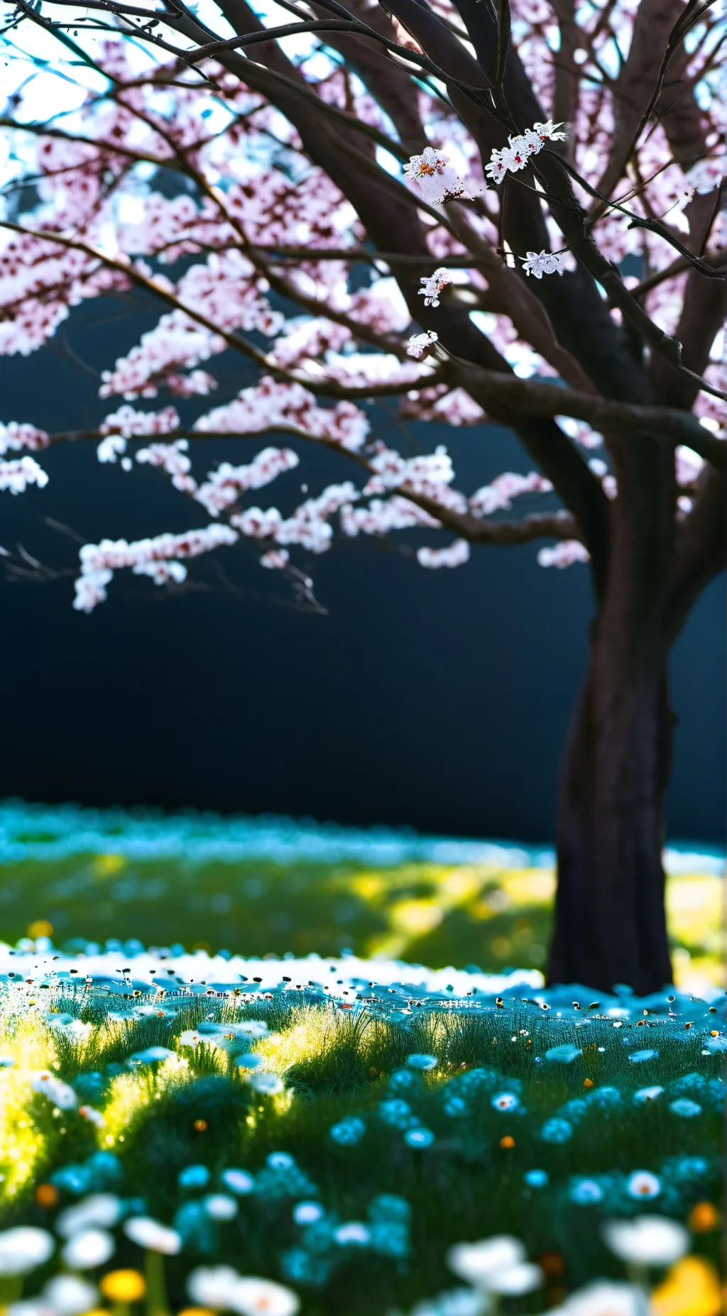 ai character: Grass  background