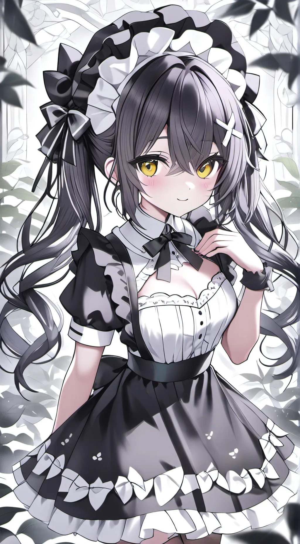 ai character: mha maid cafe background