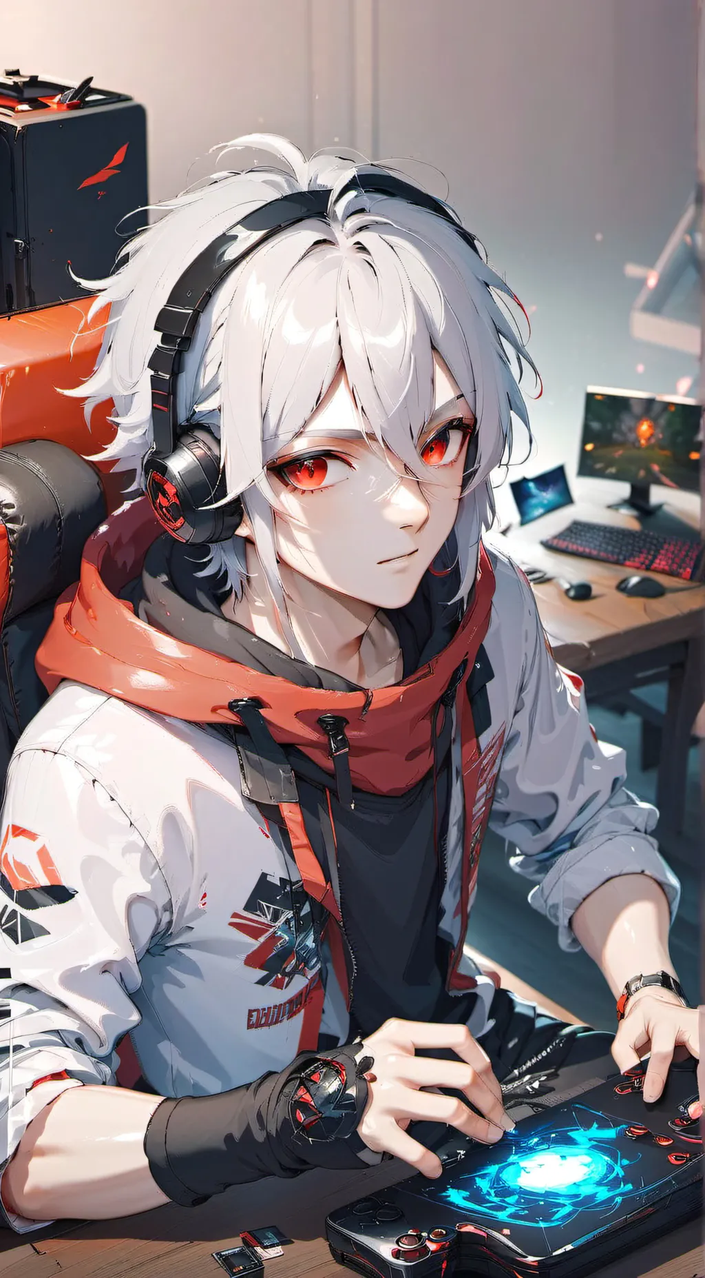 ai character: ~*Victor*~(gamer) background
