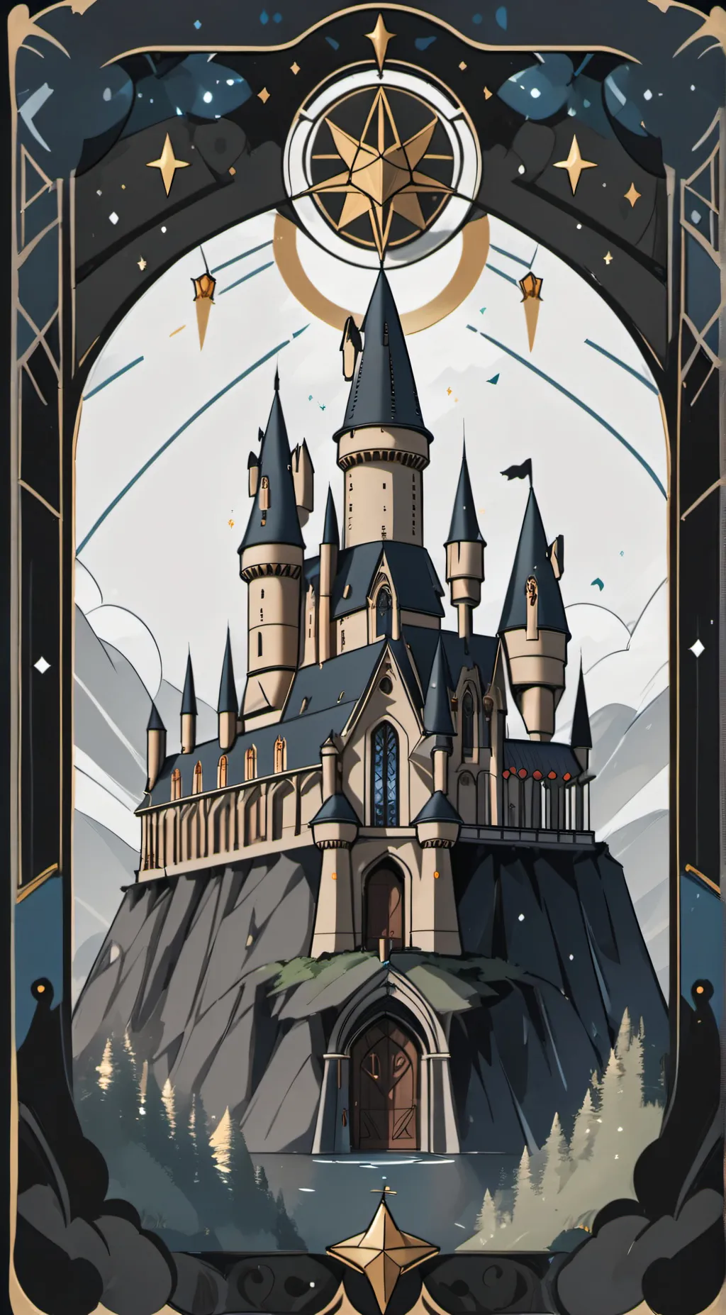 ai character: Hogwarts background