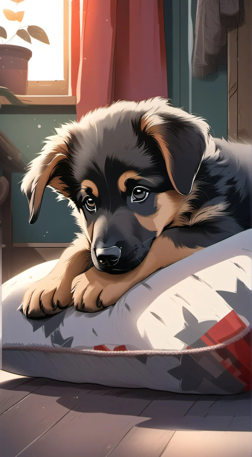 ai character: George The Dog background