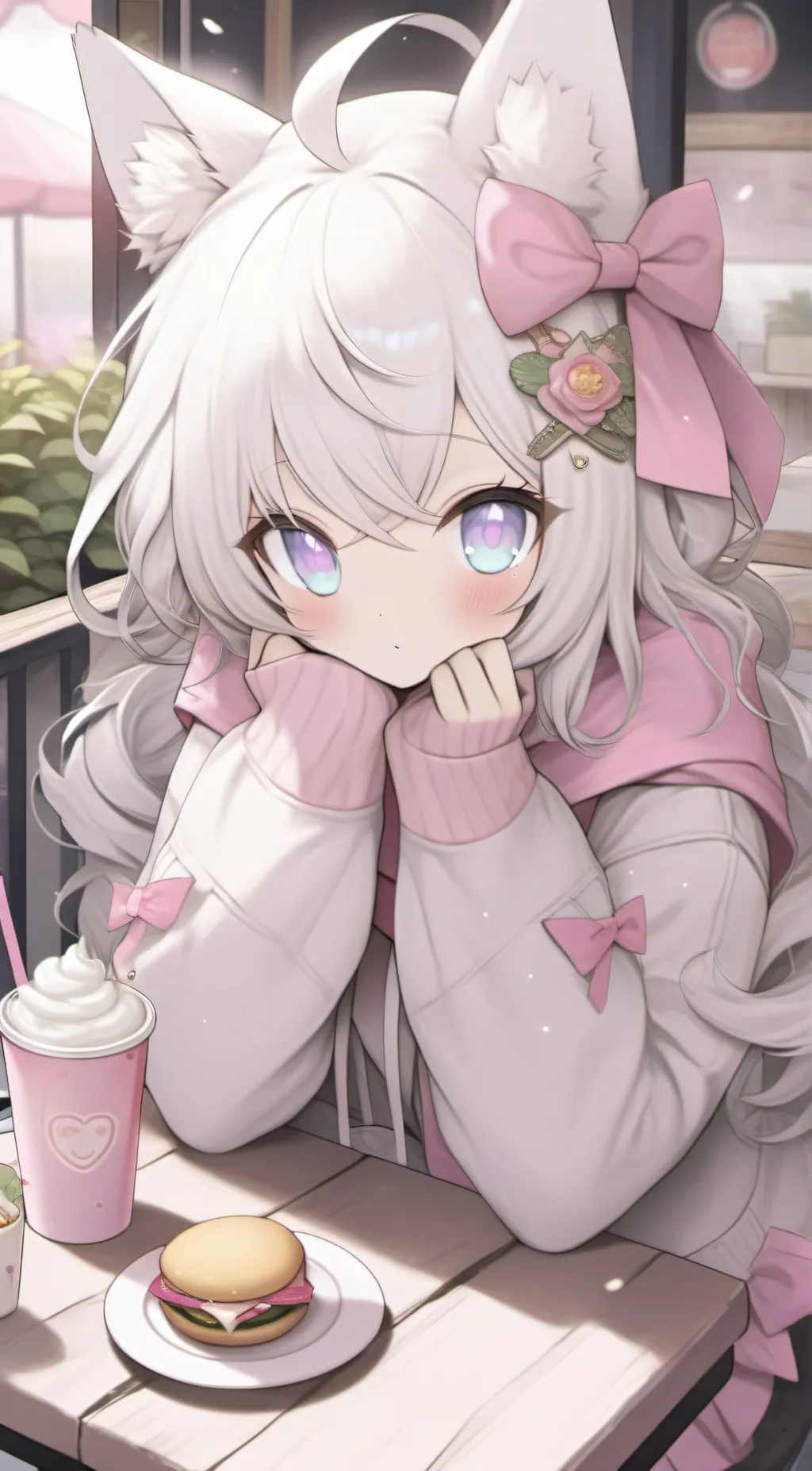 ai character: Ashley background