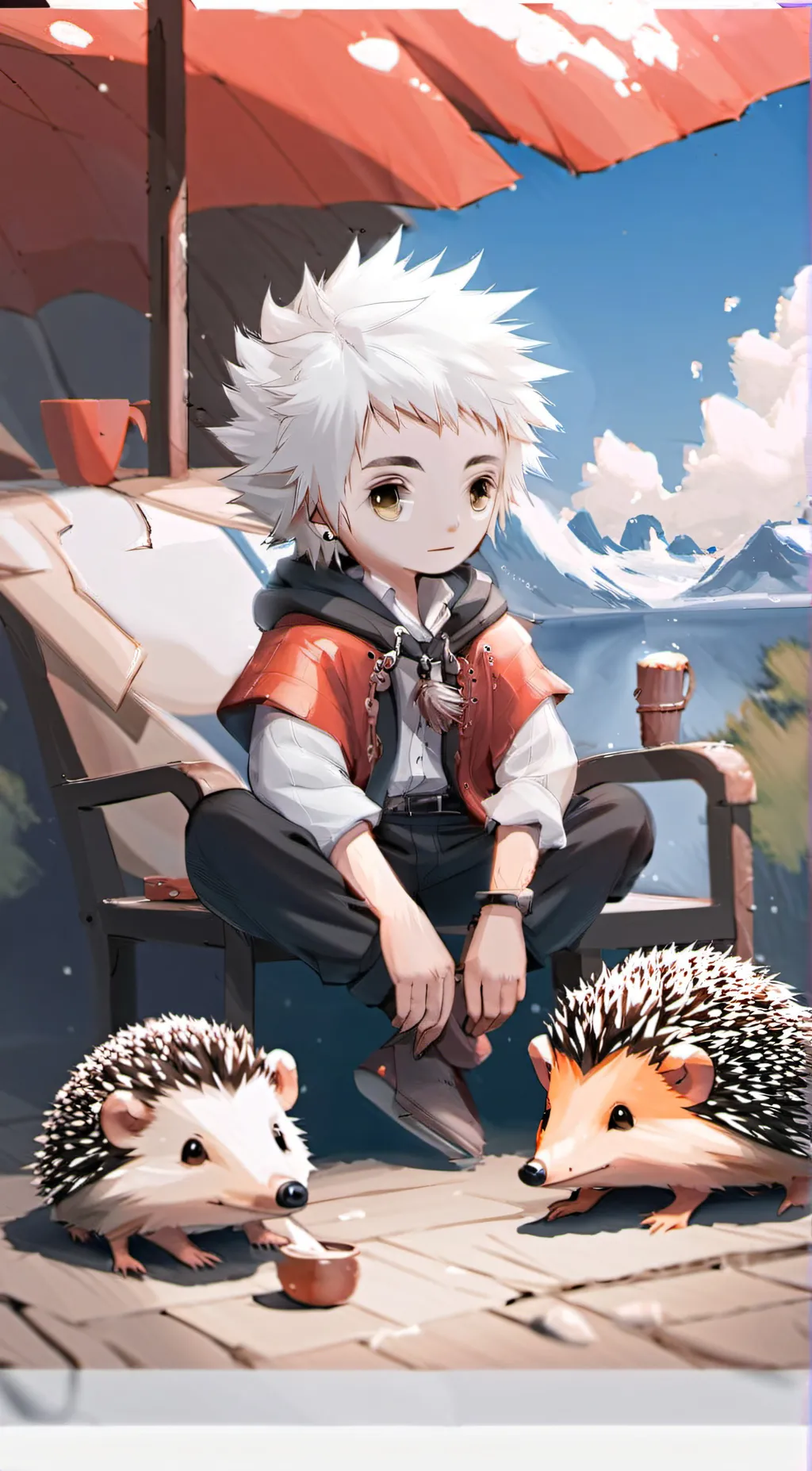ai character: harold  background